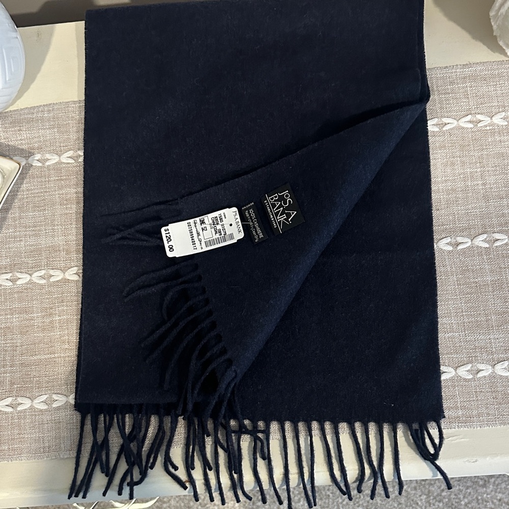 Black cashmere Scarf for Men